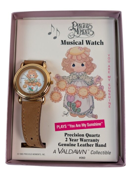 Precious Moments Musical Watch Valdawn You Are My Sunshine 1995 New Battery main image 4